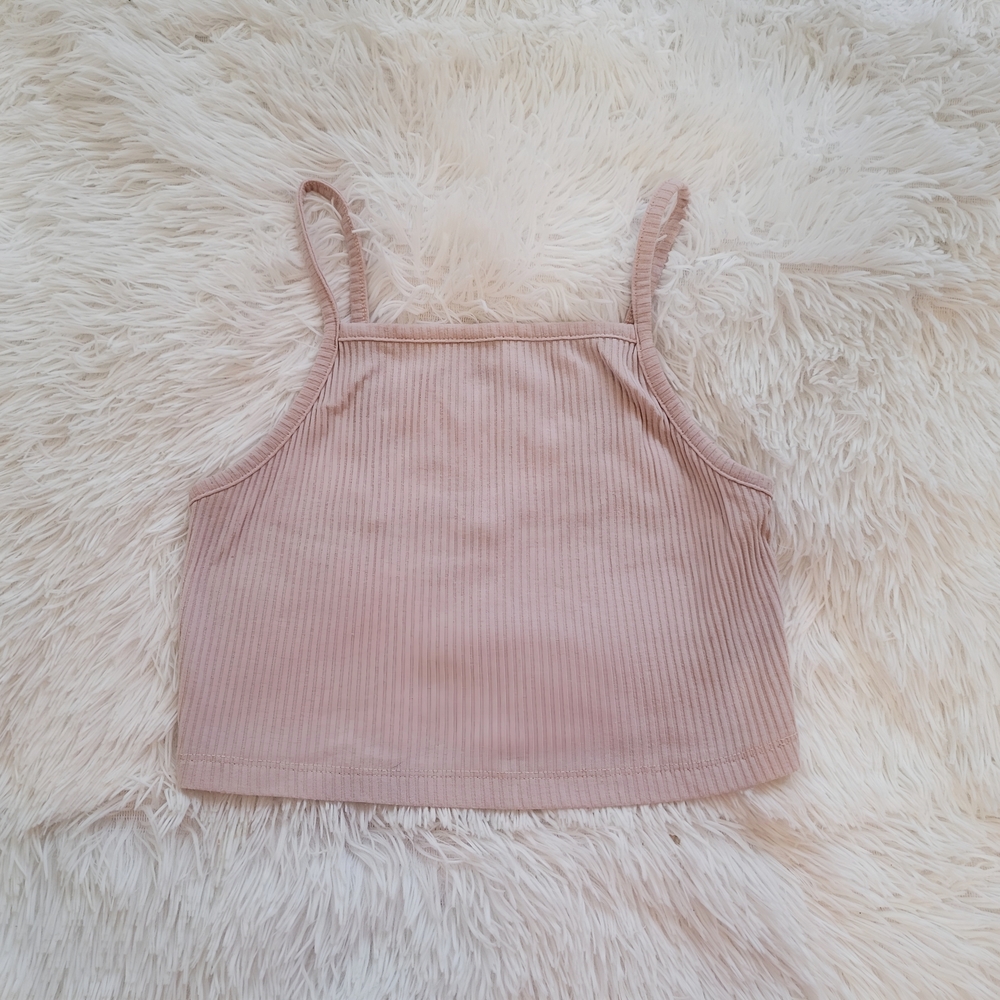 XS Aeropostale Pink Ribbed Crop Top